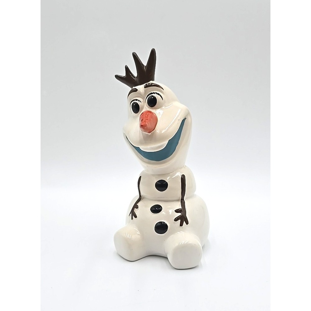 DISNEY Frozen OLAF 8" Ceramic Piggy Bank‎ Decor Snowman
